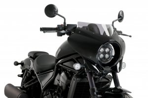 Semifairing PUIG MIRAGE smoke gloss black housing