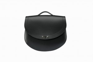 Leather saddlebag CUSTOMACCES HD black right