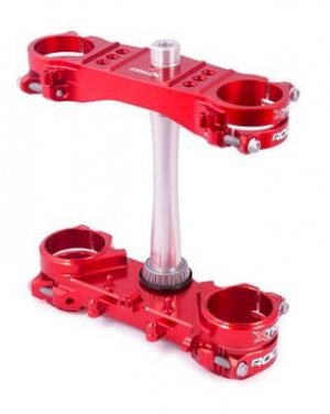 Triple clamp X-TRIG ROCS TECH Red