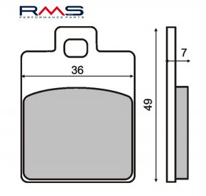 Brake pads RMS organic