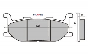 Brake pads RMS organic