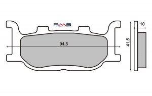 Brake pads RMS organic