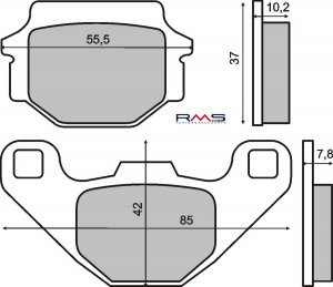 Brake pads RMS organic