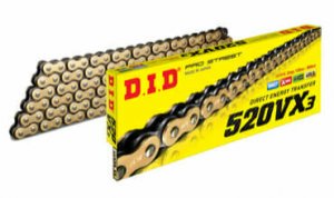 VX series X-Ring chain D.I.D Chain 520VX3 112 L Gold/Black