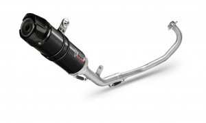 Full exhaust system 1x1 MIVV GP Black with carbon cap