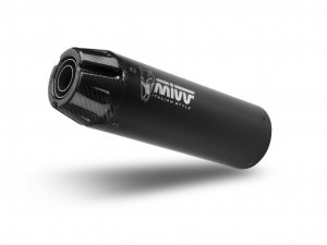 Full exhaust system 2x1 MIVV HR-1 Black with carbon cap