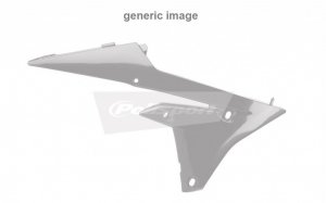 Radiator scoops POLISPORT (pair) blue Yam 98