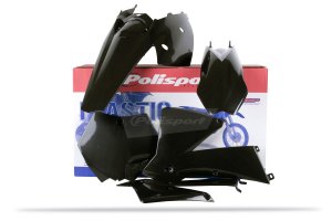 Plastic body kit POLISPORT black