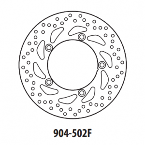 Brake disc GOLDFREN front 260 mm