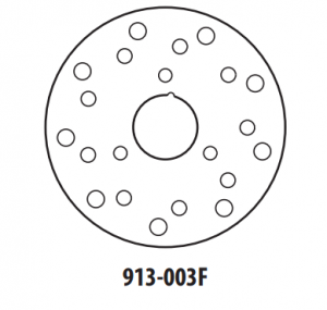 Brake disc GOLDFREN front 154 mm