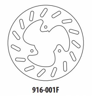 Brake disc GOLDFREN front 190 mm