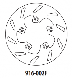 Brake disc GOLDFREN front 173,5 mm