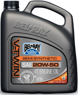 Engine oil Bel-Ray V-TWIN SEMI SYNTHETIC 20W-50 4 l