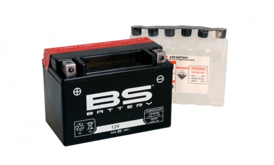 Maintenance free battery - max. 20° tilt BS-BATTERY BTZ12S-BS (YTZ12S-BS)