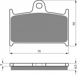 Brake pads GOLDFREN AD  STREET