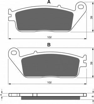 Brake pads GOLDFREN AD  STREET