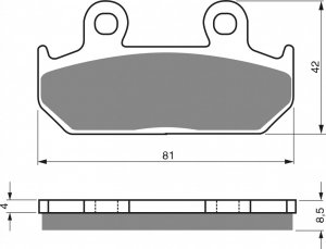 Brake pads GOLDFREN S3