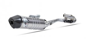 Full exhaust system 1x1 MIVV OVAL Stainless Steel / Carbon Cap