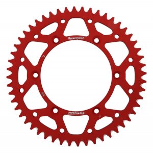 Rear ALU sprocket SUPERSPROX red 52T, 520