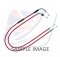 Throttle cables (pair) Venhill featherlight red