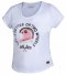 Women's t-shirt iXS ON TWO WHEELS white-pink DM