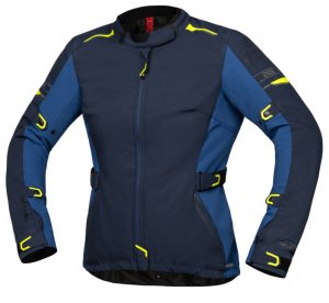 Tour women's jacket iXS LANE-ST+ blue-light blue-fluo yellow DS