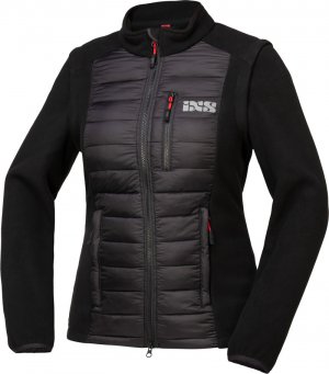 Team women jacket zip-off iXS black D2XL