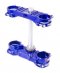 Triple clamp X-TRIG ROCS TECH Blue