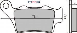 Brake pads RMS organic