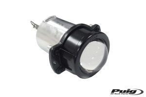 Light + bulb PUIG black homologated