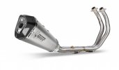 Full exhaust system 2x1 MIVV Y.044.LDRX DELTA RACE Stainless Steel / Carbon cap