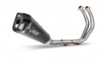 Full exhaust system 2x1 MIVV Y.074.LDRB DELTA RACE Black Stainless Steel