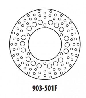 Brake disc GOLDFREN front 245 mm