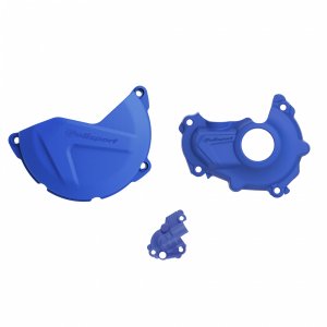 Clutch and ignition cover protector kit POLISPORT Blue