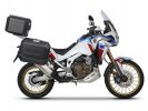 Complete set of black aluminum cases SHAD TERRA, 48L topcase + 36L / 47L side cases, including mounting kit and plate SHAD HONDA CRF 1100 Africa Twin