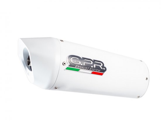 Full exhaust system GPR CO.H.116.ALB ALBUS White glossy including removable db killer