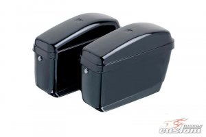 Rigid saddlebag CUSTOMACCES EASY black pair