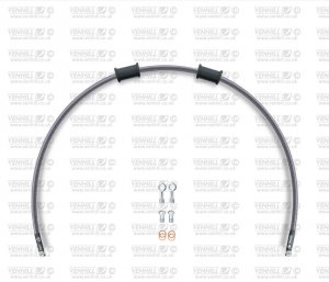 Rear brake hose kit Venhill BMW-10001R-CB POWERHOSEPLUS (1 hose in kit) Carbon hoses, chromed fittings