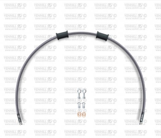 Rear brake hose kit Venhill APR-10001R POWERHOSEPLUS (1 hose in kit) Clear hoses, chromed fittings