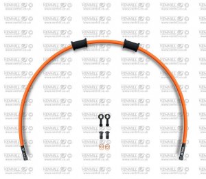 Rear brake hose kit Venhill APR-10001RB-OR POWERHOSEPLUS (1 hose in kit) Orange hoses, black fittings