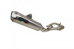 Full exhaust system GPR PENTACROSS Brushed Stainless steel including removable db killer/spark arrestor