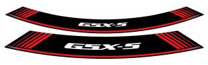 Rim strip PUIG GSXS red set of 8 rim strips