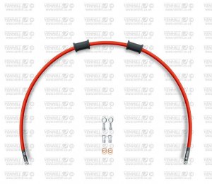 Rear brake hose kit Venhill BMW-10001R-RD POWERHOSEPLUS (1 hose in kit) Red hoses, chromed fittings