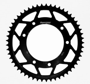 Rear sprocket SUPERSPROX black 53T, 420