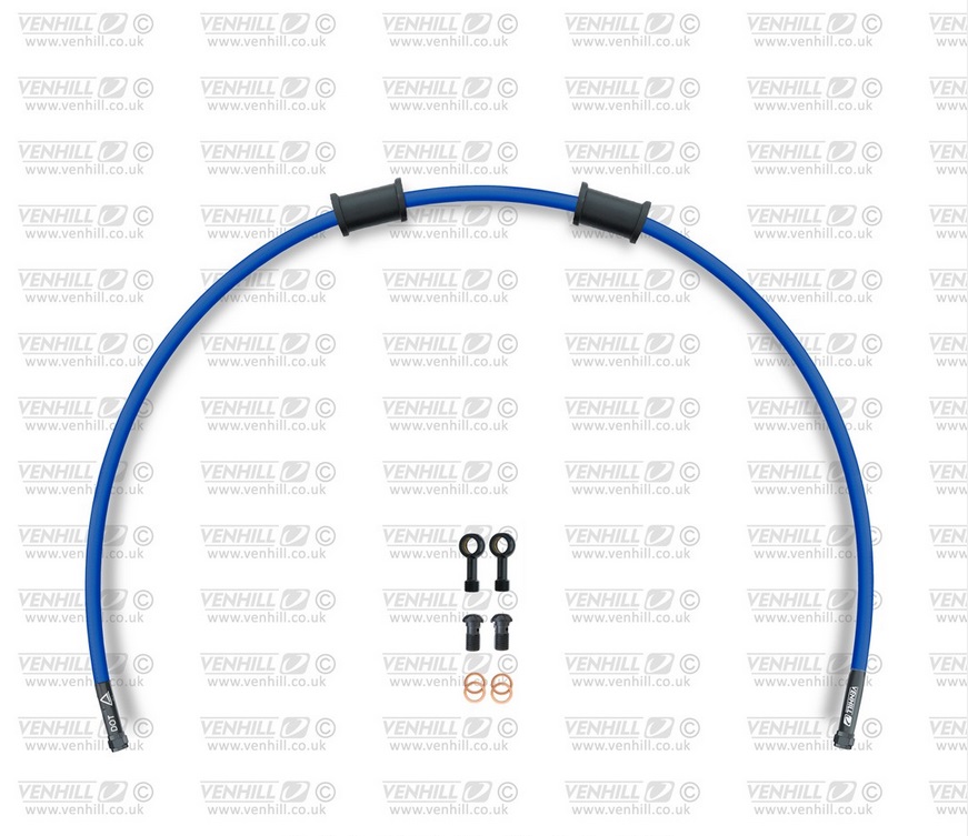 Rear brake hose kit Venhill APR-10001RB-SB POWERHOSEPLUS (1 hose in kit) Solid blue hoses, black fittings