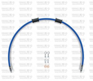 Rear brake hose kit Venhill APR-10001R-SB POWERHOSEPLUS (1 hose in kit) Solid blue hoses, chromed fittings