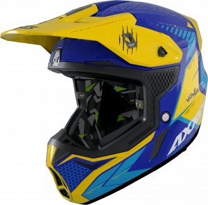 MX helmet AXXIS WOLF ABS star track c17 blue matt blue S