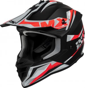 Motocross helmet iXS iXS362 2.0 black matt-red-white L