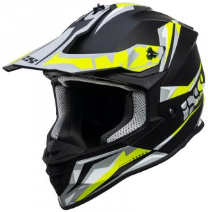 Motocross helmet iXS iXS362 2.0 black matt-yellow fluo L