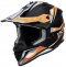 Motocross helmet iXS iXS362 2.0 black matt-orange fluo S